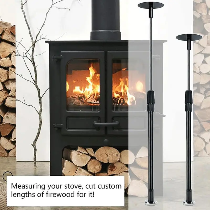 أداة قياس الحطب قضيب قياس الحطب المغناطيسي القابل للتعديل مع عمود تلسكوبي يمكن ربطه بسهولة على المنشار