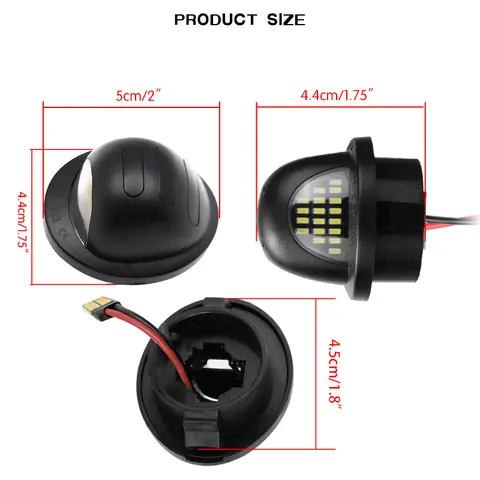 F1TZ13550A रियर लाइसेंस नंबर प्लेट लाइट रियर टैग लैंप Ford Superduty F150/F-250/F-350/F-450 1999 2000 2001 2002-2016 T10 के लिए 6 best sales फोर्ड F150 2000 - №5