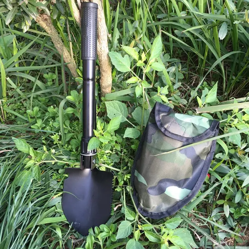 1 pelle militaire pliable de survie en plein air, kit d'outils d'ingénieur robuste pour le camping et la randonnée