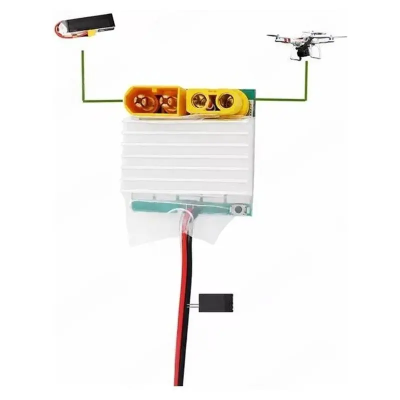 Wireless Electronic Switch Module 4.5-5.5V 2-14S 200A Isolated For RC Drone/Aircraft Supports Motor Speed Control Mode