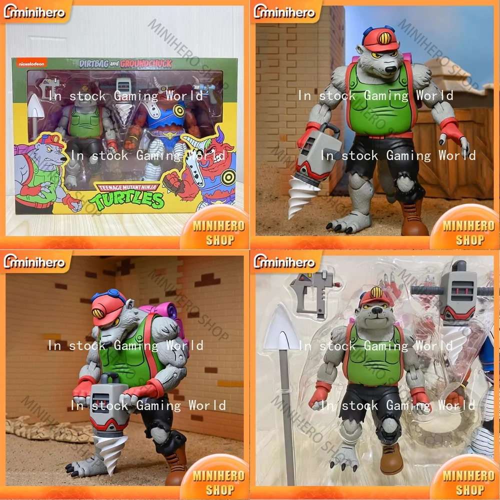 

In Stock Original NECA Ninja Turtles Dirtbag & Groundchuck Action Figure 1:12 Scale Collectible Toy for Adults Kids Fans