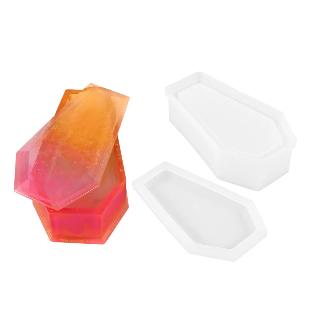 Coffin Skull Halloween Bat Spider Silicone Mold, Epoxy Resin Mould for Pendant Earrings DIY Home Decoration Art