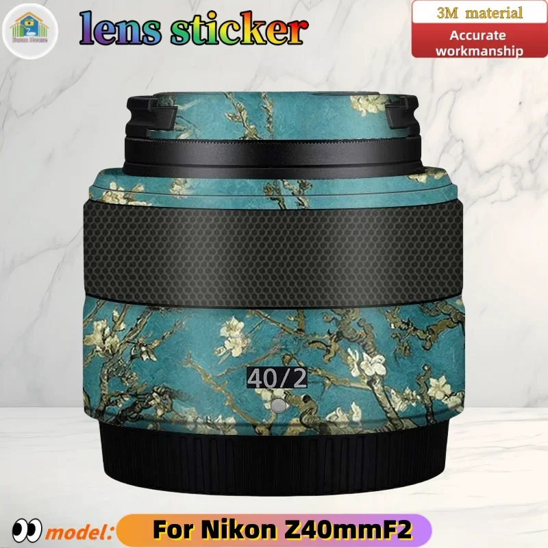 Z40F2 para Nikon Z40mm F2 pegatina de lente de cámara, piel DIY, película protectora resistente al desgaste de sastrería de precisión