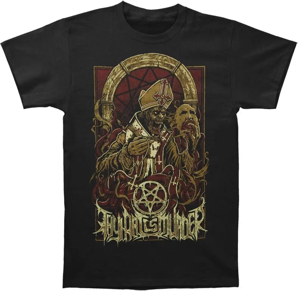 

Мужская футболка Evil Pope черная