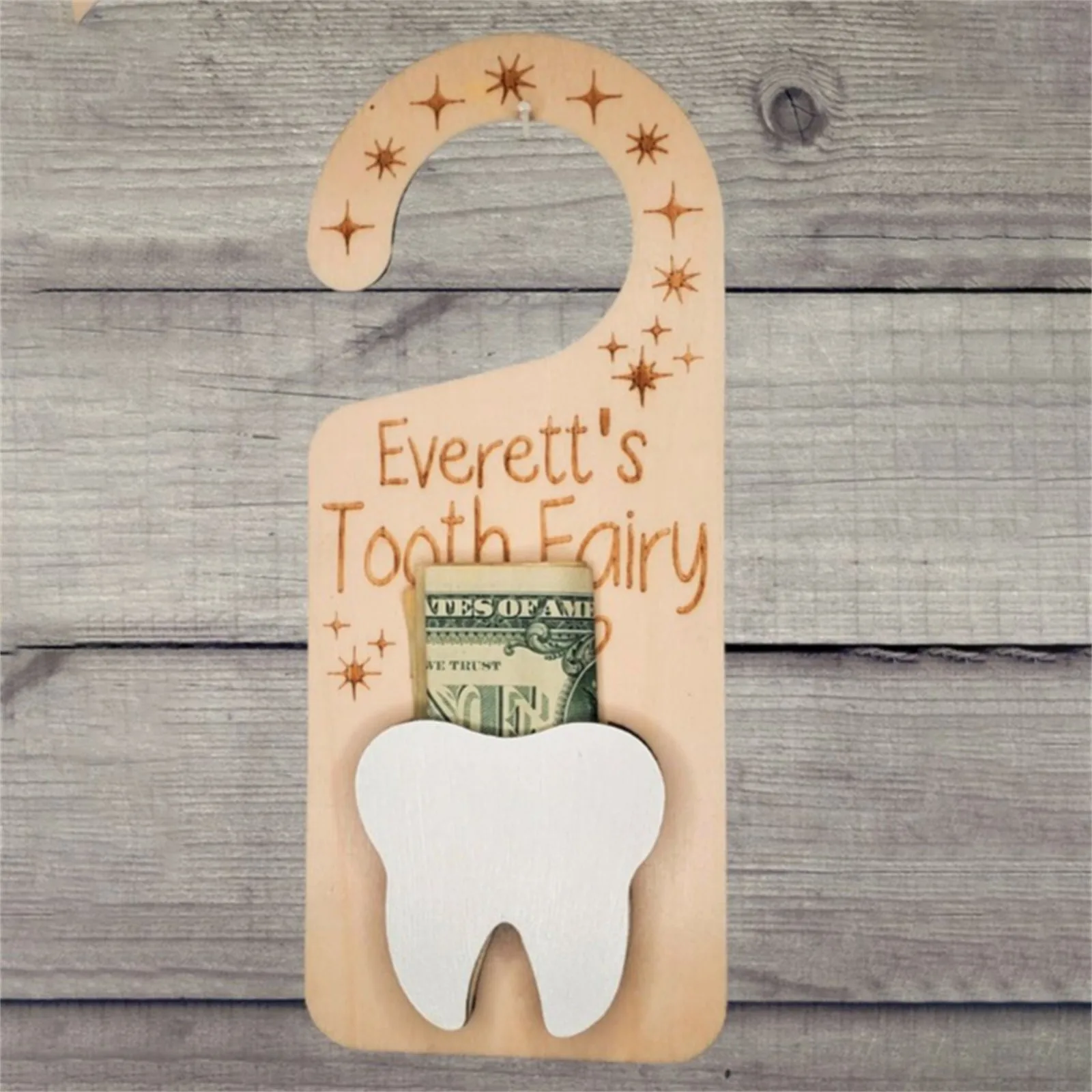 Tooth Fairy Door Hanger With Moneys Holder And Tooth Decor Tooth Fairy Pick Up Box Encourage Gift For Kidss Room Decor