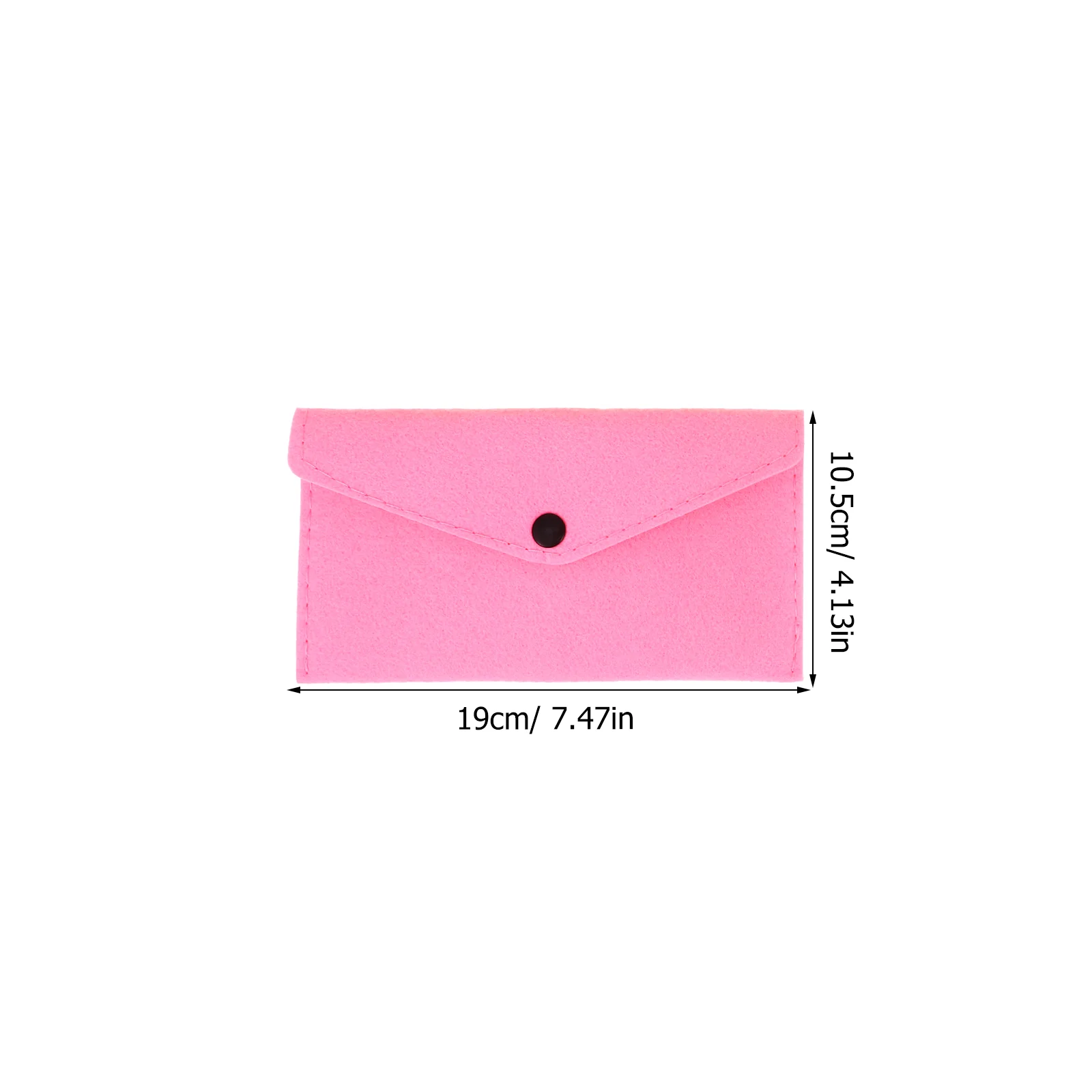 10 Pcs Felt Envelope Phone Storage Envelops Cash Packets Cell Big Bag Pouch Snap Button Envelopes