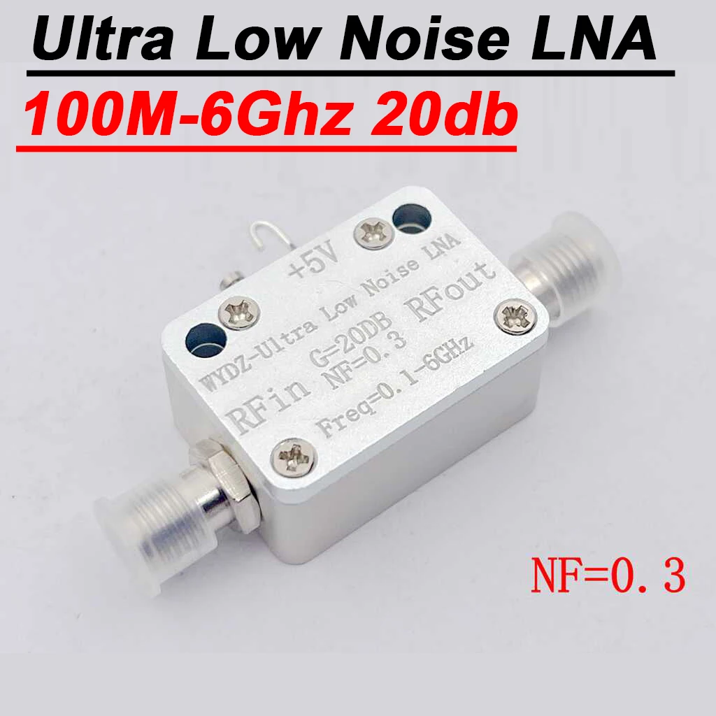 Amplificador de Potência Lna Sistema Receptor de Sinal de Unidade rf Rádio fm 20db nf 0.3 Vhf Uhf s l c 100mhz6ghz 100 db