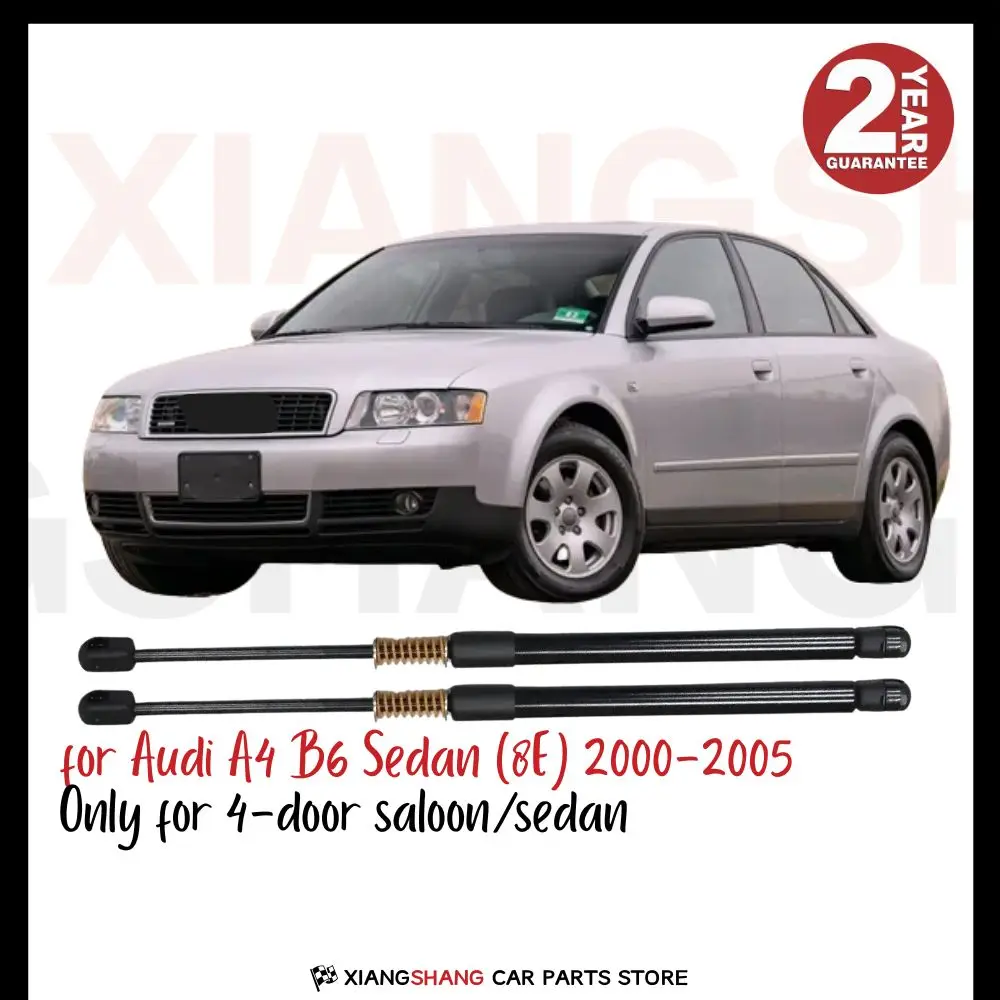 

2pcs Rear Tailgate Damper for Audi A4 B6 Sedan (8E) 2000-2005 WITH SPRING Trunk Boot Gas Struts Lift support