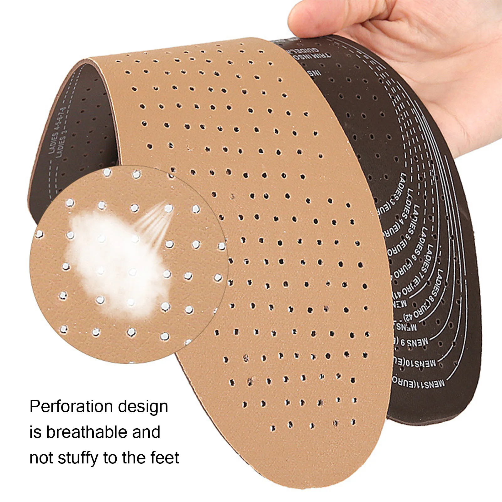 Unisex Universal Shoes Insoles Wear-Resistant Breathable Sports Shoes Insoles for Sneaker Boot and Training Shoes