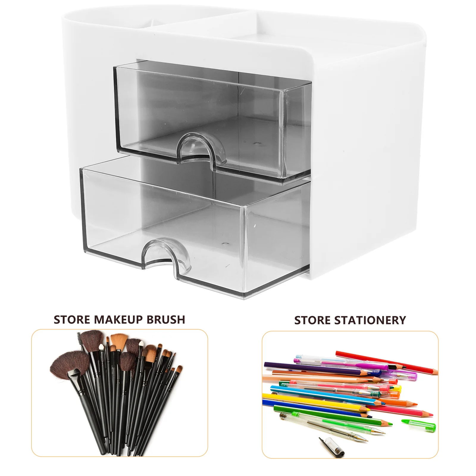 Безопасный практичный многофункциональный настольный органайзер для ручек, пластиковый ящик для хранения для студентов, учителей, офисных работников, подарок
