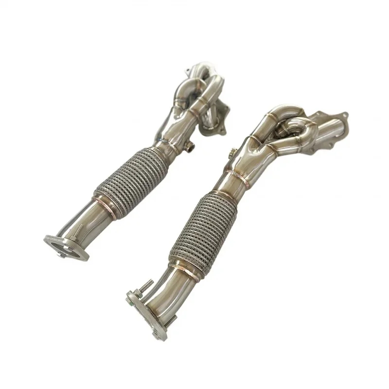High-performance Stainless Steel Direct Exhaust Downpipe with Heat Shield, Fit for Toyota MARK X Auto Parts Modification