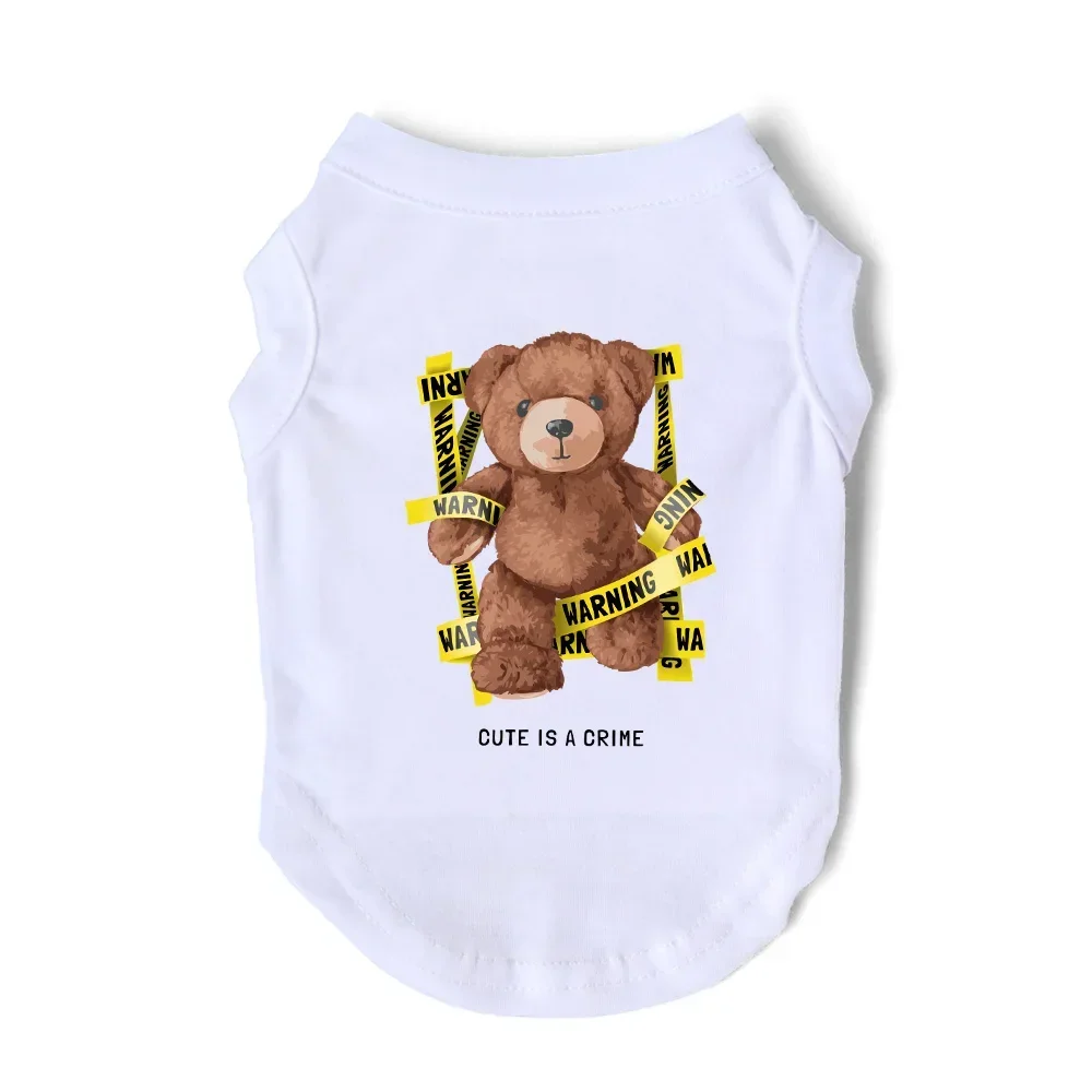 Hund Mode Singlet Niedlich Ist Verbrechen Sommer Designer Ins Kleine Mittlere Welpen Chihuahua Yorkie Frenchie Kleidung Haustier T-shirt Weste