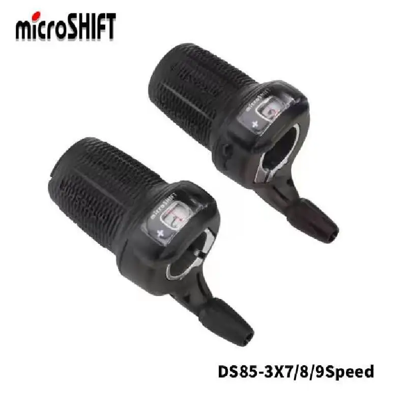 Original MicroSHIFT DS85 Rotating Grip Shifter, Classic Twist-Style Shifting System, Ideal Replacement for MTB Bikes and Folding