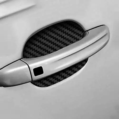 4Pcs/Set Car Door Handle Sticker Carbon Fiber Scratches Resistant Cover Auto Handle Protection Film Exterior Styling Accessories