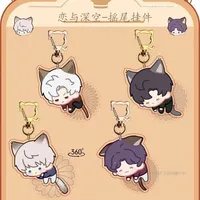 Tail Wagging Keyring Game Love And Deepspace Xavier Zayne Rafayel ralayo Sylus Cosplay Key Chain Acrylic Keychain Figure Pendant