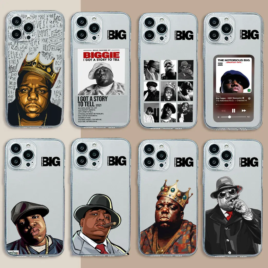 Hip Hop The Notorious Biggie Smalls Phone Case For Samsung S24 S23 S22 S21 S20 FE Note20 Note Plus Ultra Lite 5G Clear Soft TPU