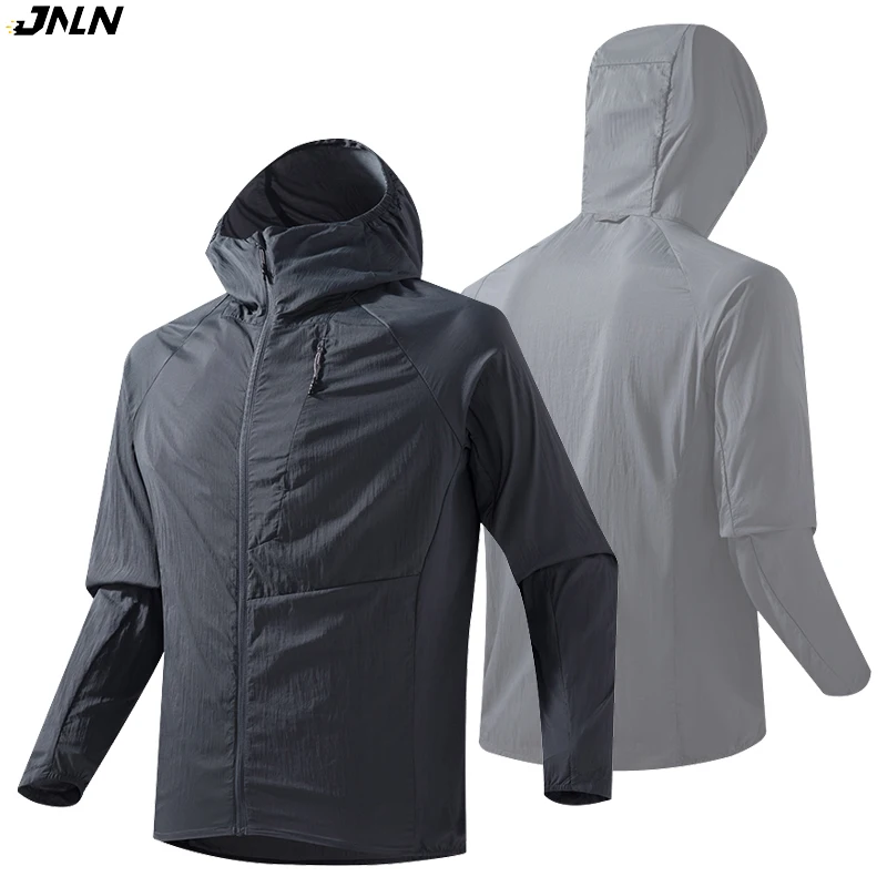 

JNLN Men's Women's Sun Protection Jacket Summer Ultra-Lightweight Waterproof Windbreaker Hiking Trekking Mountaineering Raincoat