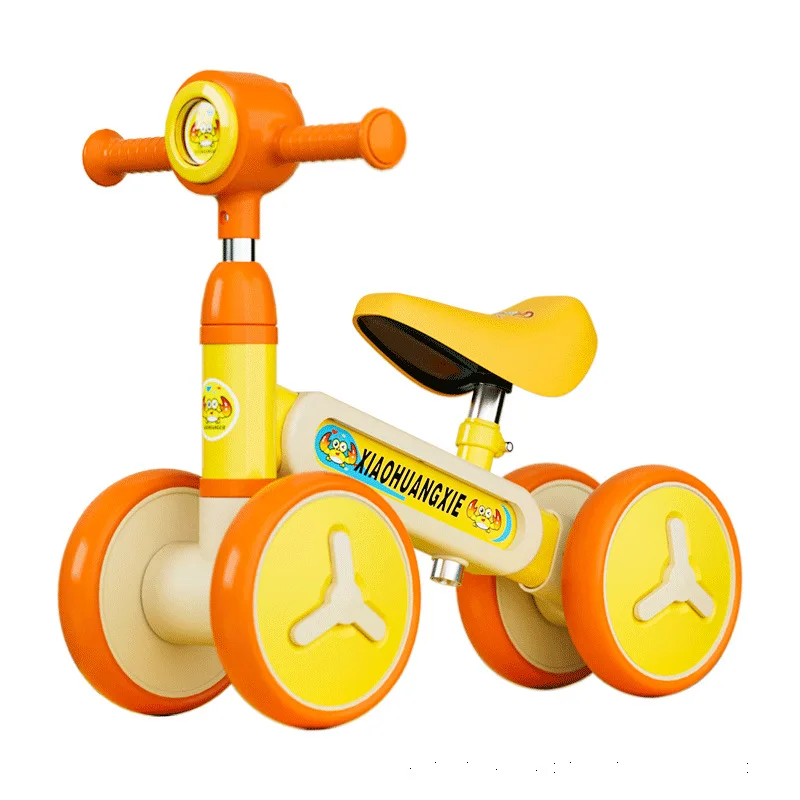 Little Yellow Crab Balance Car para crianças, carro de slide para meninos, sem rolo de pé, presente de 4 anos