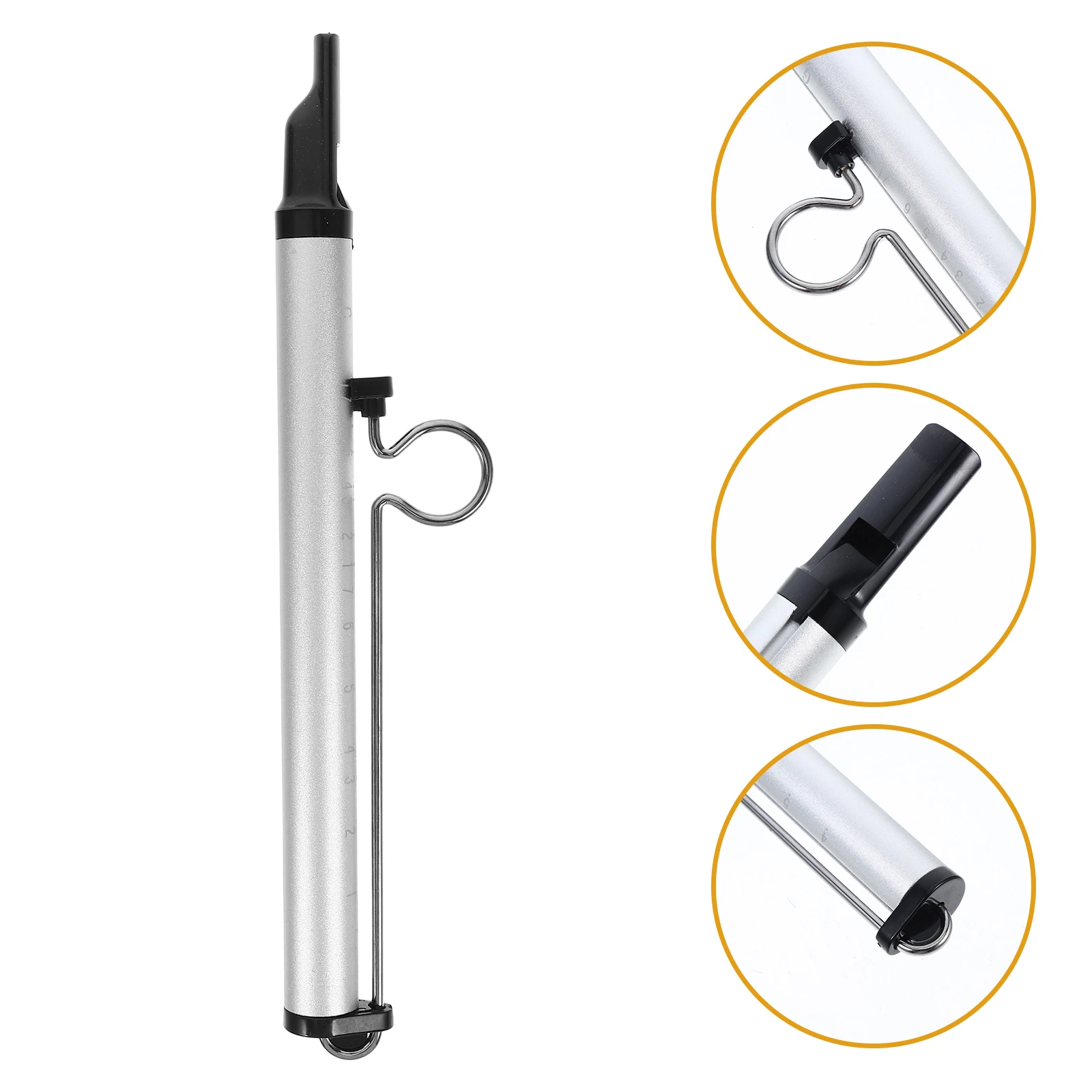 

Sliding Whistle Aluminum Alloy Short Flute Musical Instrument ABS Material Durable Easy Learning Toy Whistle for Kids Adults