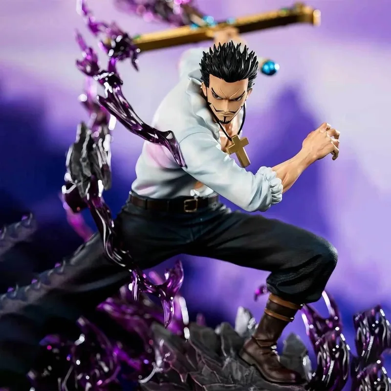 

35cm Cartoon Anime Figures Dracule Mihawk Figure Excellent Model Pvc Statue Collection Model Doll Ornaments Boy Toys Gift ﻿
