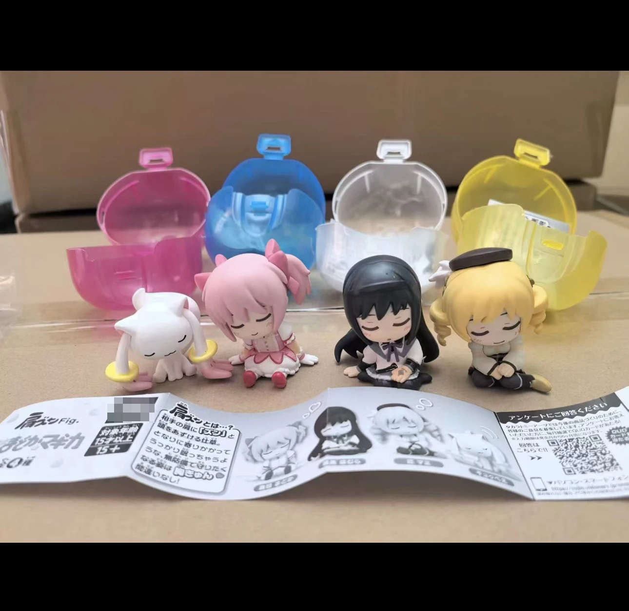 Puella Magi Madoka Magica Gacha Figure Kaname Madoka Tomoe Mami Akemi Homura Incubator Gashapon Model Toys