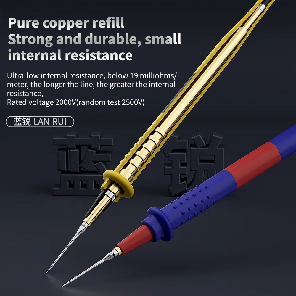Lanrui W9 Universal Superconducting Multimeter Pen Replaceable Pen Tip Universal Pointer Lead Probe Wire Pen Cable Tools