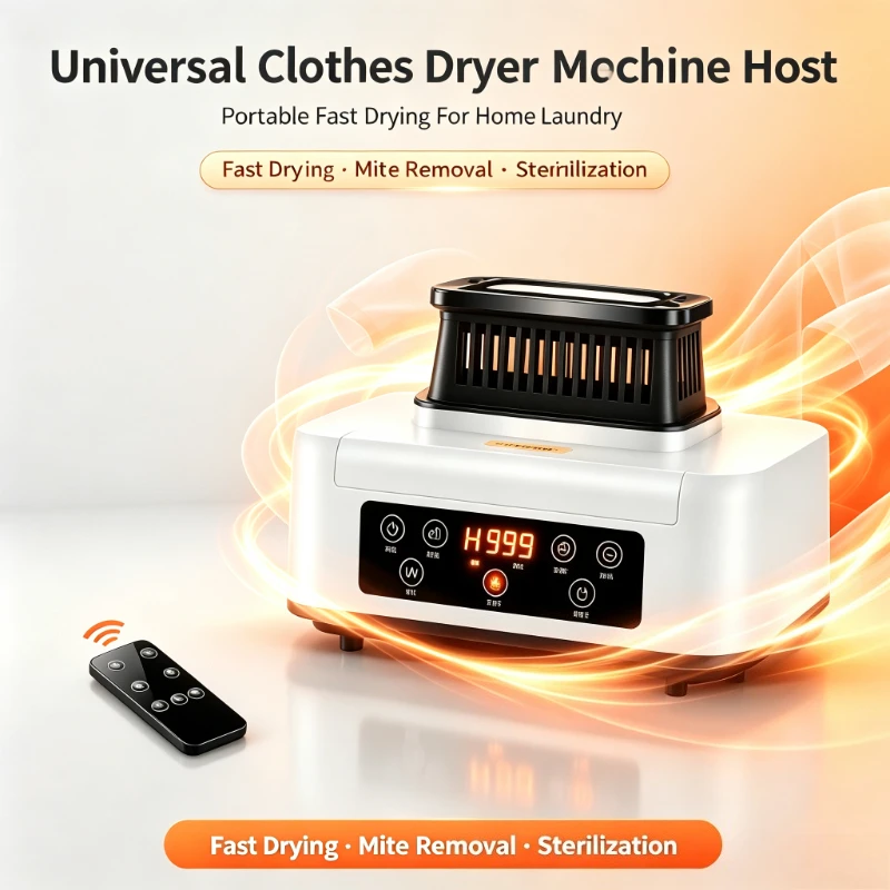 Large Capacity Portable Clothes Dryer Host Universal Fast Drying Machine Mite Removal Sterilizer Timer Home Appliance