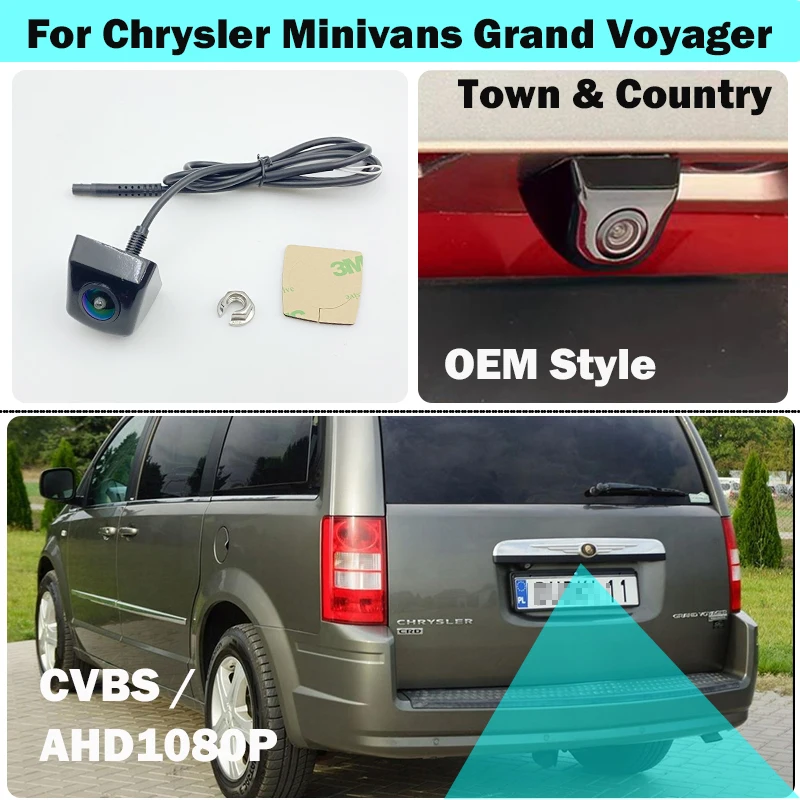 Para Chrysler Minivans Grand Voyager Town & Country (RT) cámara de visión trasera de coche HD CCD visión nocturna para pantalla Dodge DurangoAndroid