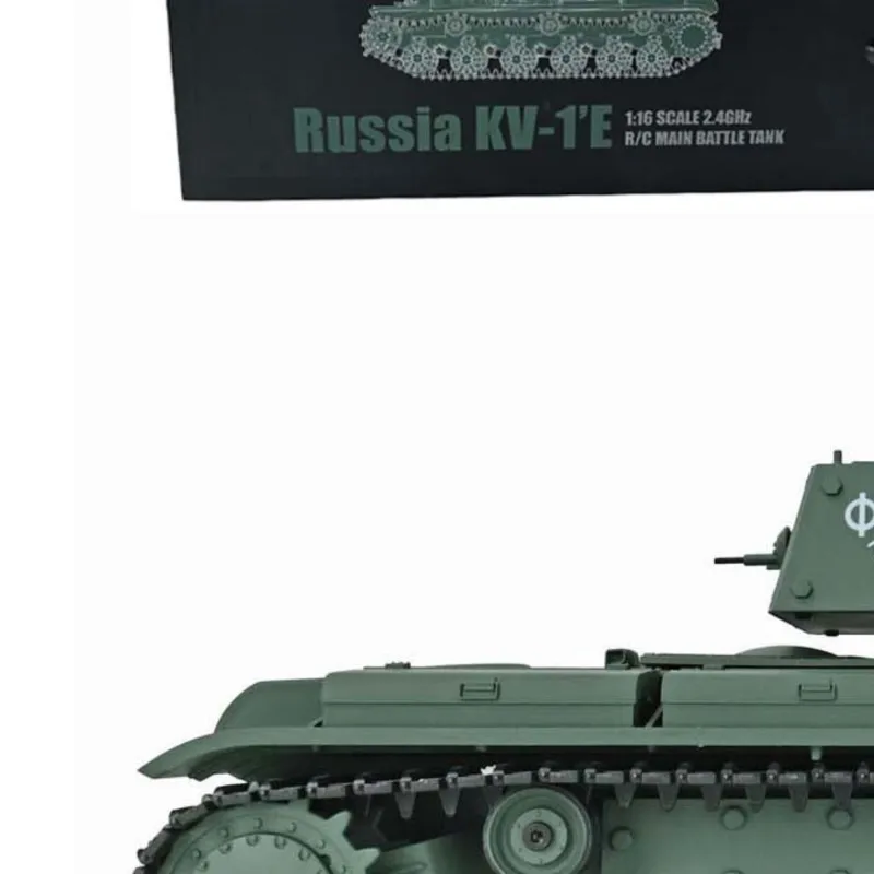Caja de Cambios de Acero TK-70 FPV Henglong Escala 1/16 7.0 Versión Plástica Tanque Soviético KV-1 RTR Modelo RC 3878 Green Toucan TH17463-SMT4