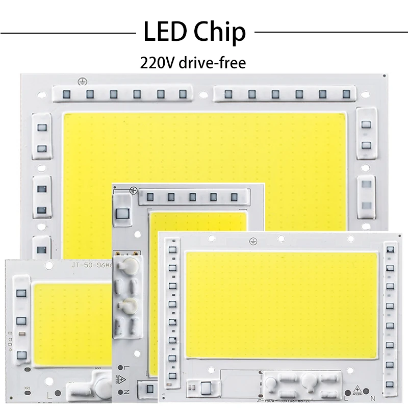 220V LED COB Chip 50W 100W 150W 200W Smart IC Geen Driver nodig LED Kraal Lamp voor Schijnwerper Spotlight DIY Verlichting Lichtbron