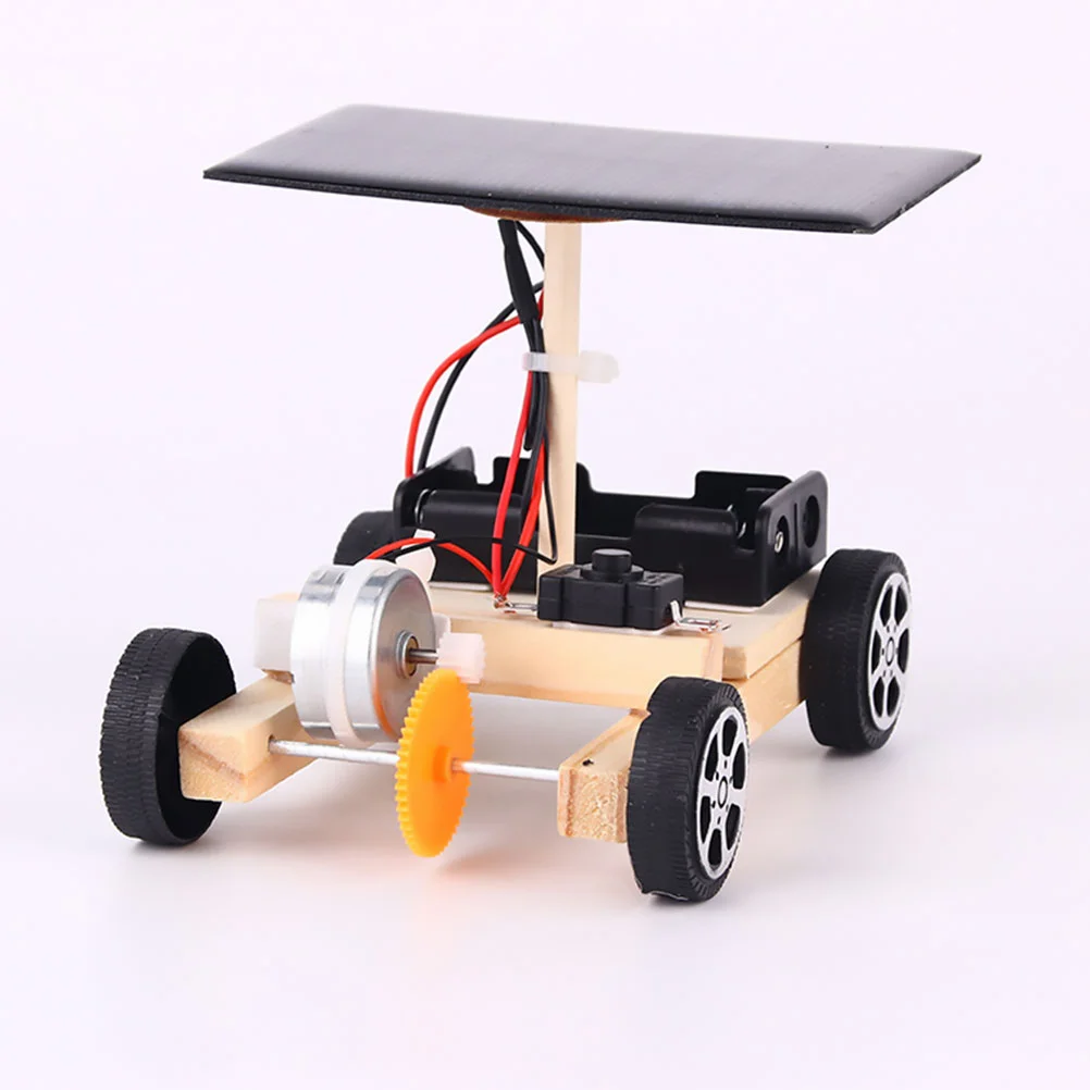 DIY Solar Electric Car Manual Handmade Circuit Science Building Kit Creative Engineering Toy Student