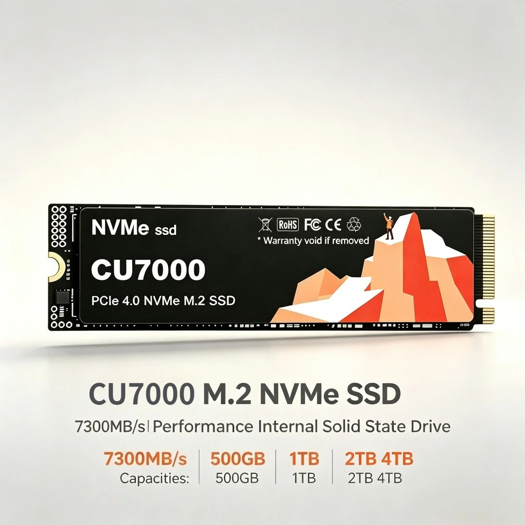 Original New CU7000 M2 NVMe SSD 1TB 2TB 512GB 4TB M.2 2280 Solid State Disk Stable Operation Hard Drive For Desktop & Laptop
