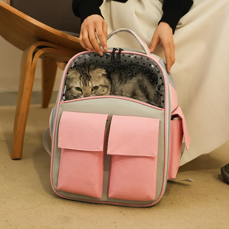 

Outdoor Backpack With Holes For Dogs And Cats