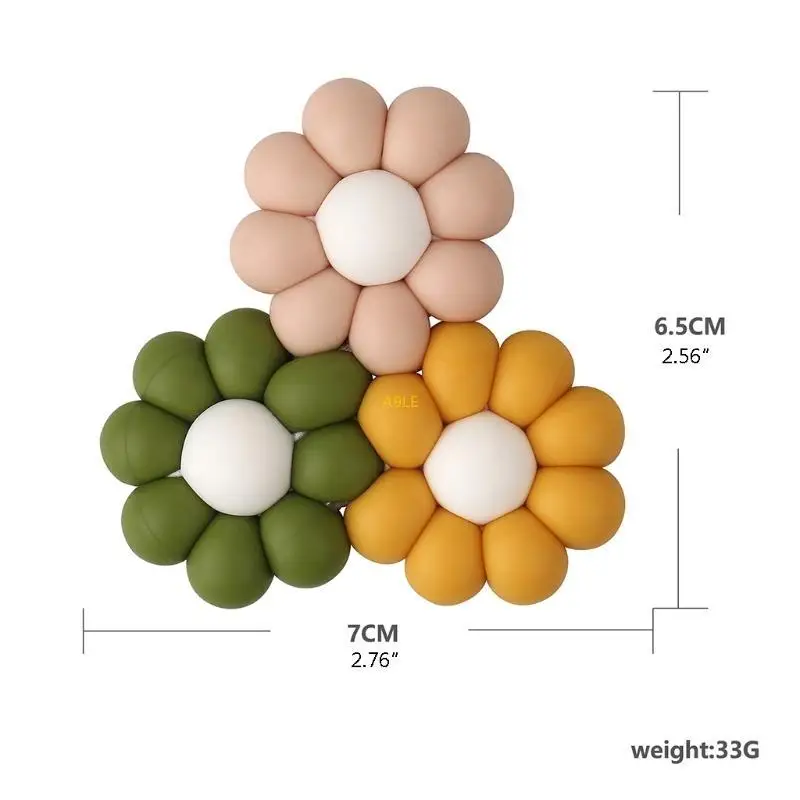 طفل على شكل زهرة Teether Silicone حبة التمريض مضغ التسنين
