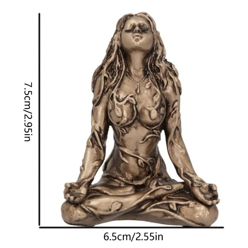 الأم الأرض تمثال صغير غايا الجنية الزخرفية بوذا تمثال التماثيل الزخرفية آلهة ديكور المنزل مهرجان هدية