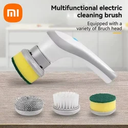 Xiaomi-Escova de limpeza elétrica sem fio, 3 em 1, lavagem de louça, banheira, telha, sem ruído, poderoso, limpo, doméstico