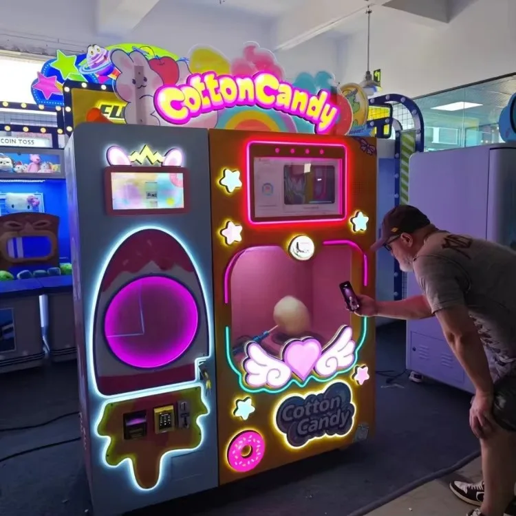 حار بيع الطاقة 2000 واط 110 فولت/220 فولت التلقائي آلة بيع حلوى القطن للأعمال #3