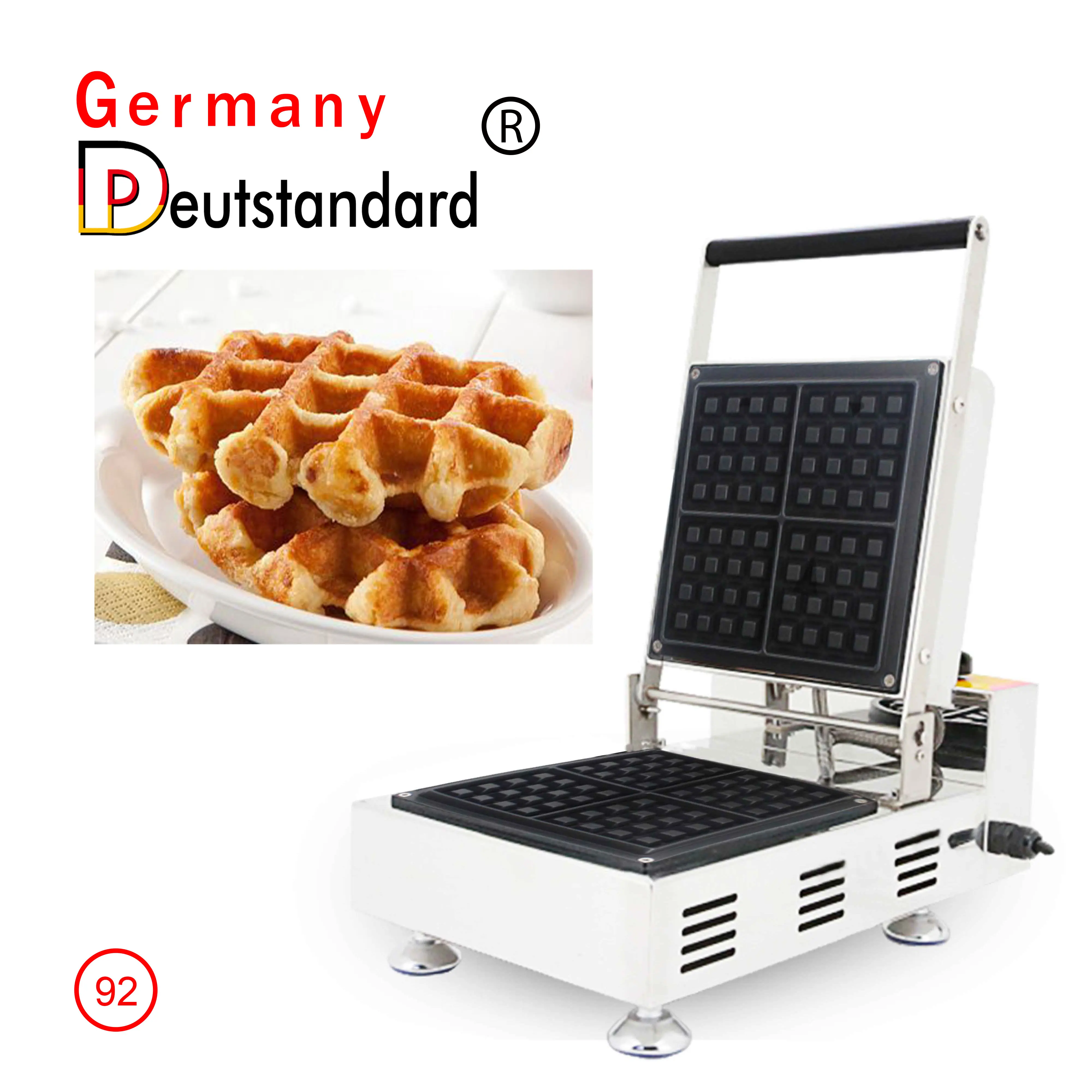 

Commercial square Belgium Mini Waffle Maker with 4 Pieces Egg Waffle Maker