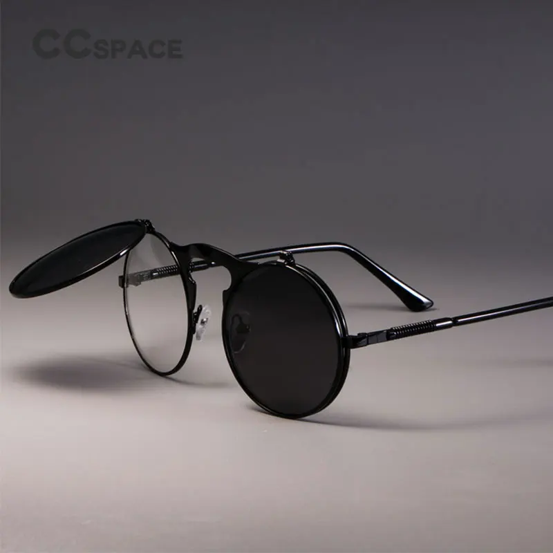 3057 STEAMPUNK Metal Round Sunglasses Men Women Retro CIRCLE SUN GLASSES Brand Designer Fashion Eyewear Shades UV Protection