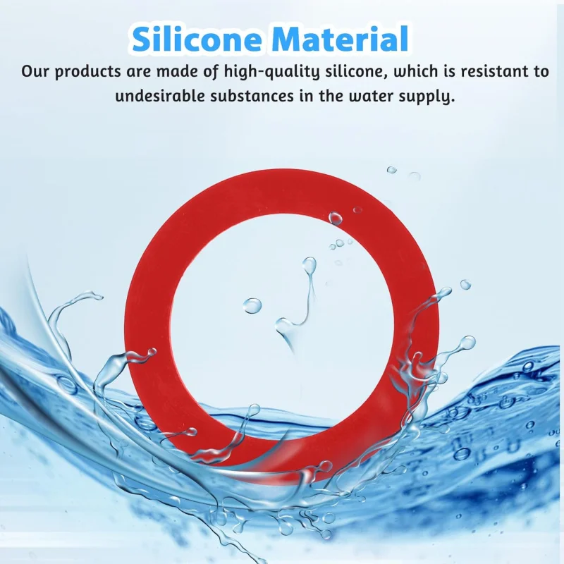 قطعتان من مانسفيلد، أجزاء حشية المرحاض من مادة السيليكون المطورة 210 و211 (أحمر) #3