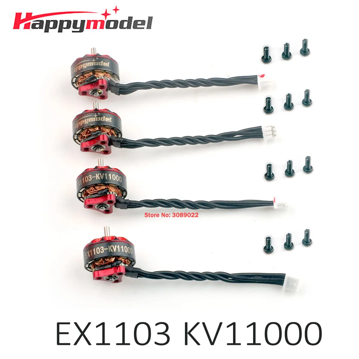 HappyModel EX1103 KV11000 1-2S Bürstenloser Motor Ersatz für Bassline 2S Micro Mobula 8 90mm FPV Drone DIY Teile