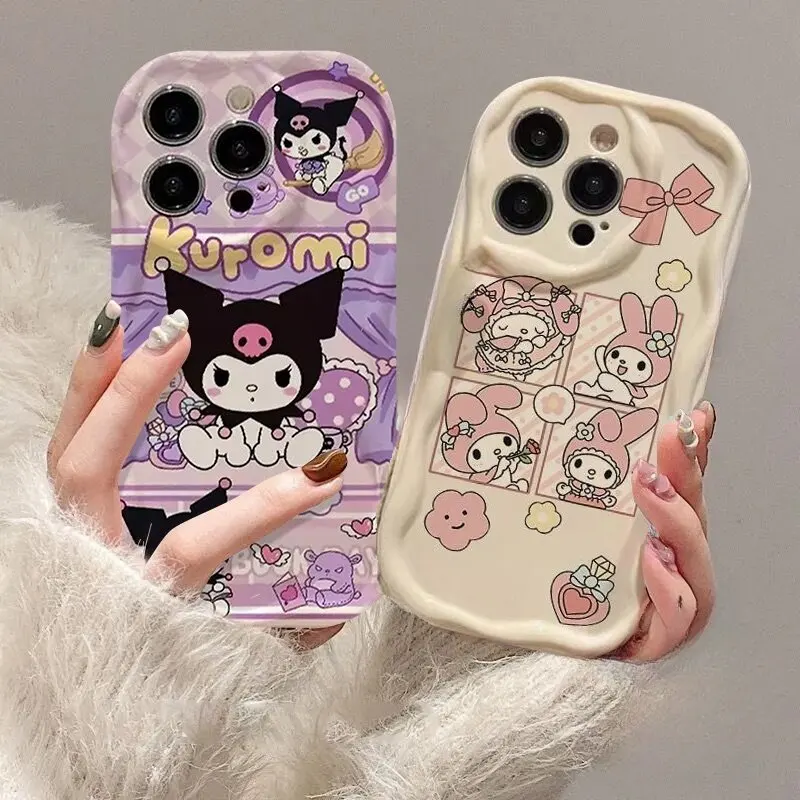 Kuromi Melody Cute Phone Case for Realme C55 C67 C65 C35 C33 C21Y C25Y C30 C30S C21 C11 2021 8 12 5G 10 11 12 Pro Plus Cover