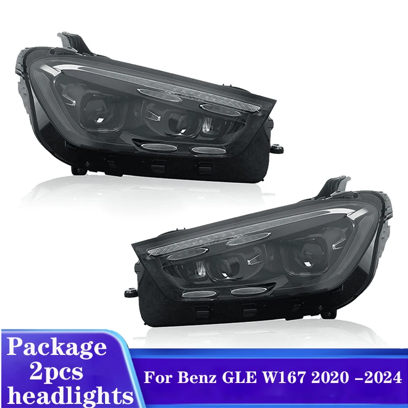 Car Lights for Benz GLE W167 Class LED Headlight 2020 2021 2022 2023 2024 W167 Class Head Lamp Drl Projector Lens Automotive