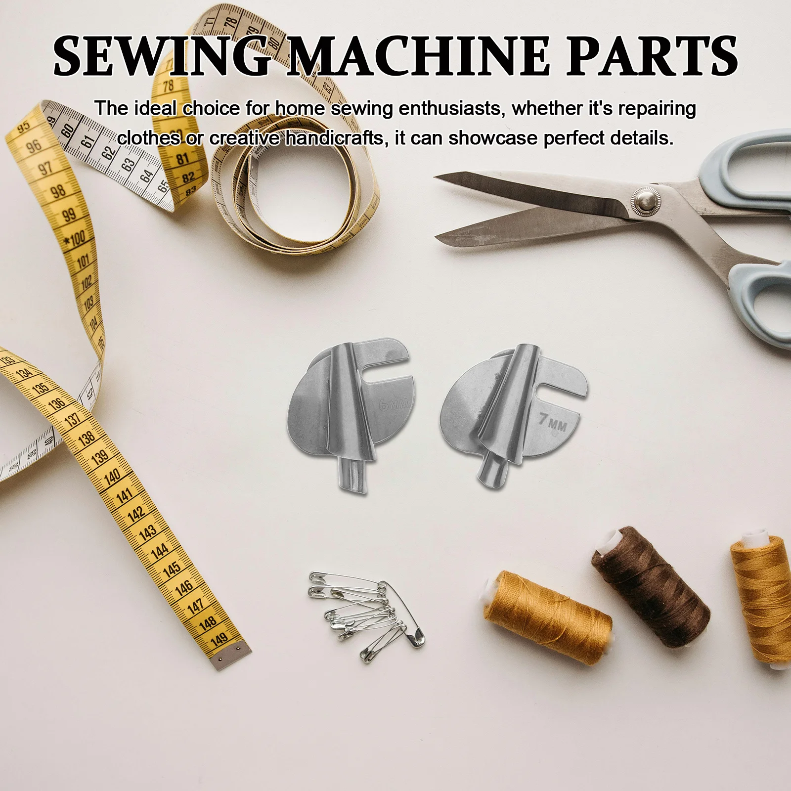 أداة صياغة لفة هيمر القدم لآلات الخياطة هيكل معدني عالي الجودة لهيمينغ متين وموثوق