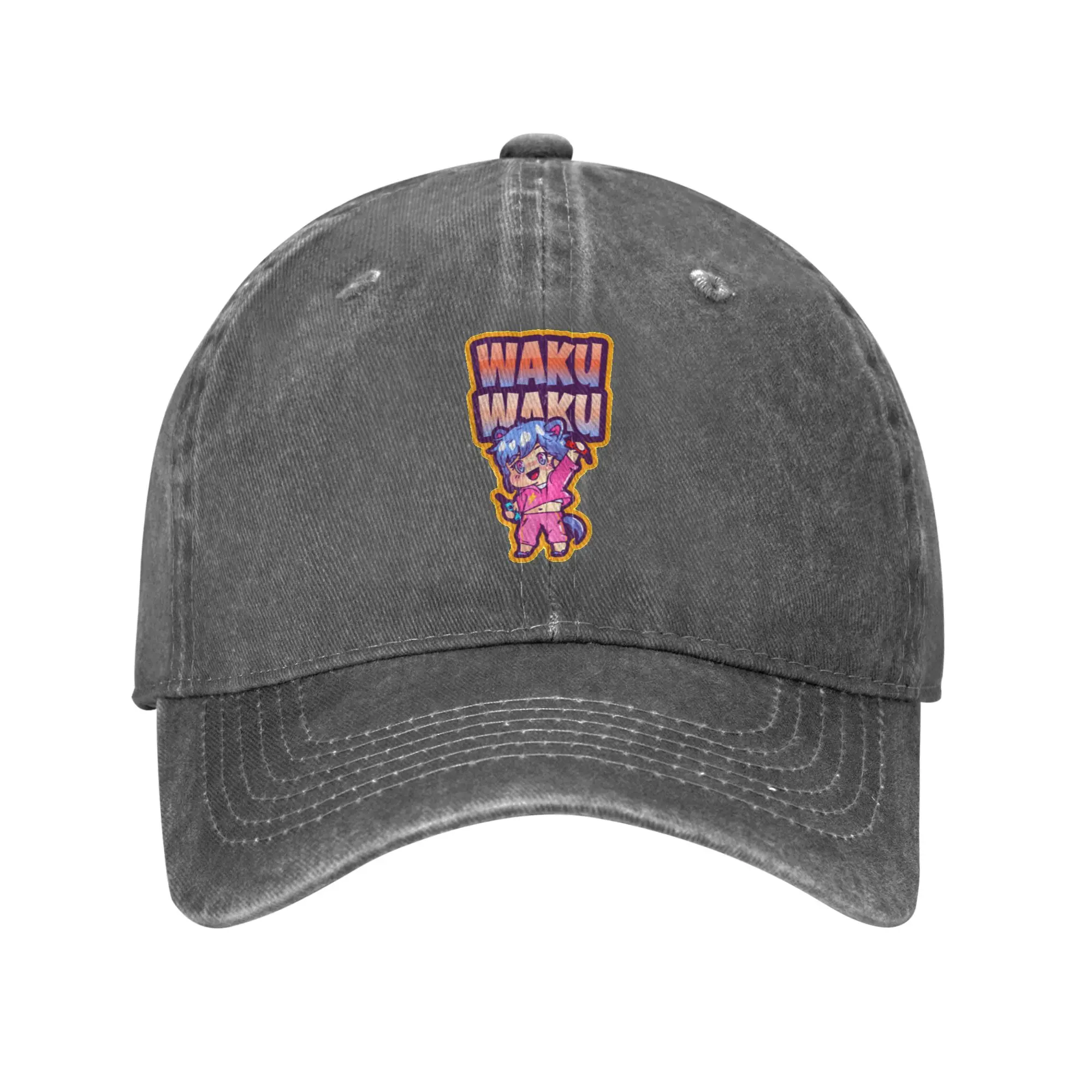 Fashion Waku Waku Gaming Design baseball cap  Collegiate Style Golf Cap