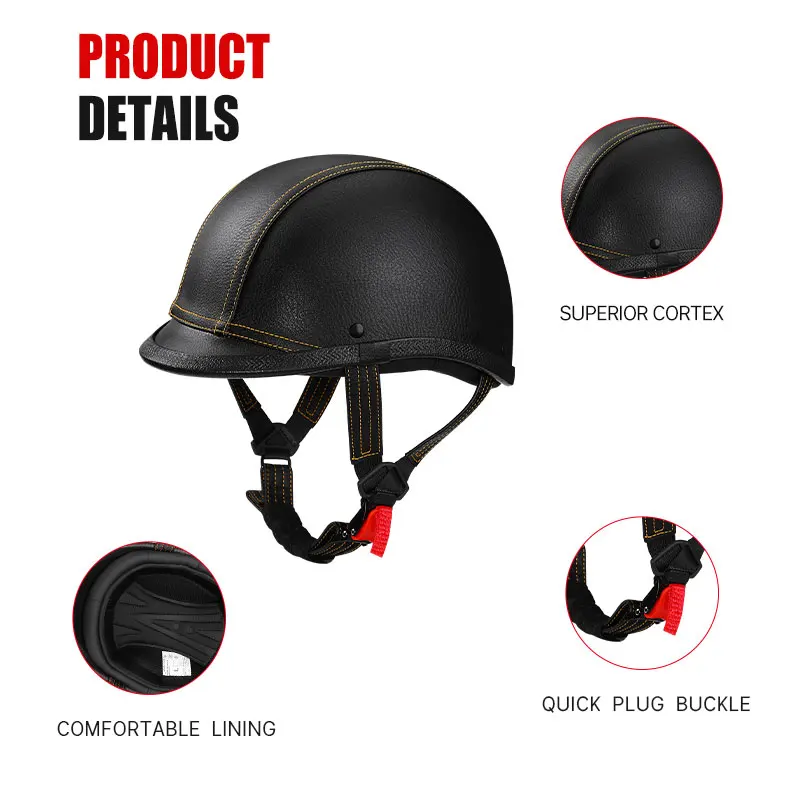 America DOT Standard Retro Helmet Four Seasons Women Men Motorcycle Helmet Electric Helmet Japanese Style