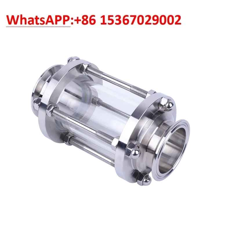 

Chengyi Pipeline Vision Cup Chuck Flange 316 Food 304 Stainless Steel Glass Peep Clamp Sanitary Quick-loading Vision Mirror