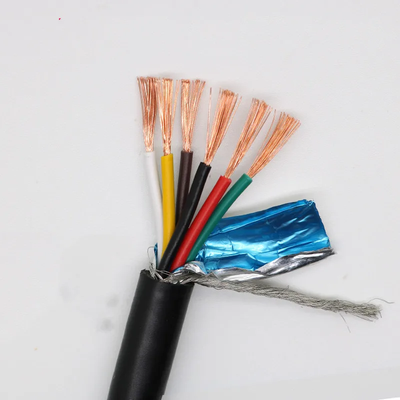 UL2464 Shielded Soft Cable Wire 5 Meters Pure Copper Core 2-40 Core 26 24 22 20 18awg RVVP Anti-jamming Signal Control Cable