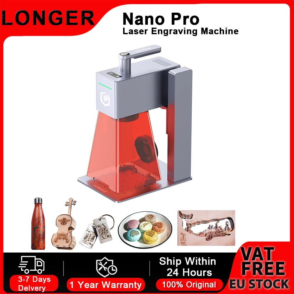 Grabador láser portátil Longer Nano Pro 12W – Alta precisión y velocidad - imagen 3
