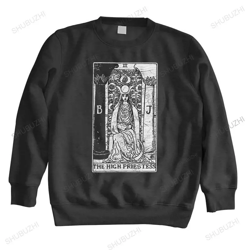 The High Priestess Tarot Card Major Arcana Fortune Telling Occult sweatshirt Men Pure Cotton hoodie long sleeve hoody Merch